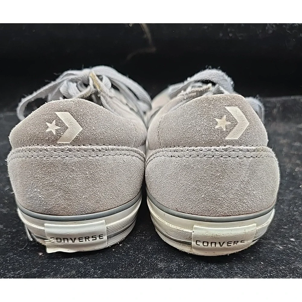 Converse Men's Size 10 All Star Chuck Taylor Low Top Gray Suede Leather - Picture 6 of 11